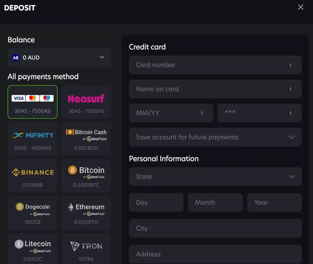 Neo Spin casino deposit