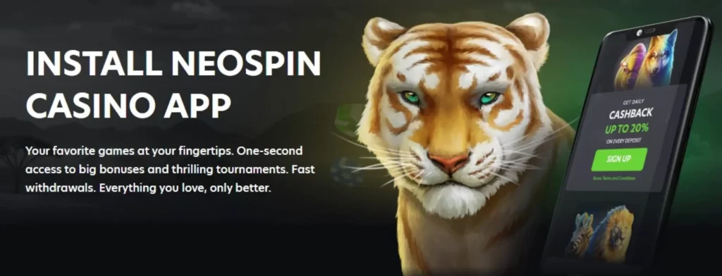 NeoSpin casino mobile  gambling application